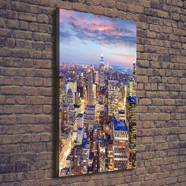 Verticale foto op canvas New York