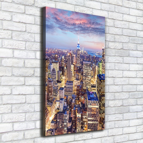 Verticale foto op canvas New York
