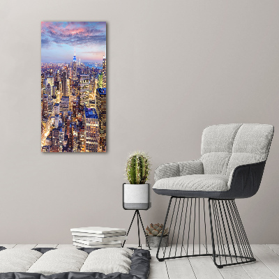 Verticale foto op canvas New York