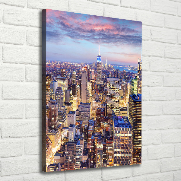 Verticale foto op canvas New York