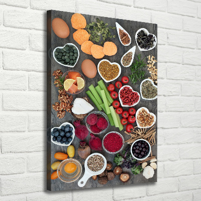 Verticale foto op canvas Gezonde voeding