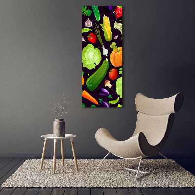 Verticale foto op canvas Groenten