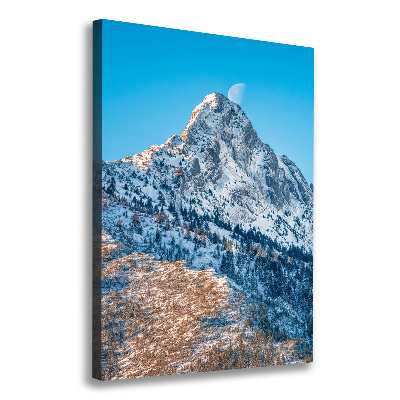 Verticale canvasfoto Giewont Tatra-gebergte