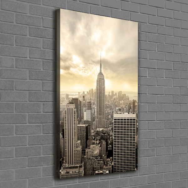 Verticaal schilderij op canvas Manhattan, New York