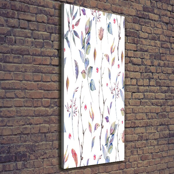 Verticaal schilderij op canvas Eucalyptusbladeren