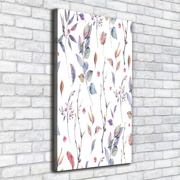 Verticaal schilderij op canvas Eucalyptusbladeren