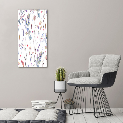 Verticaal schilderij op canvas Eucalyptusbladeren