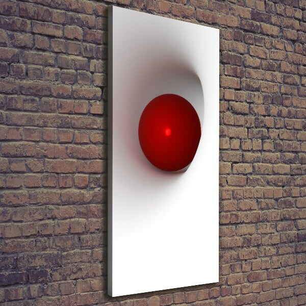 Verticaal canvasschilderij Abstracte bol