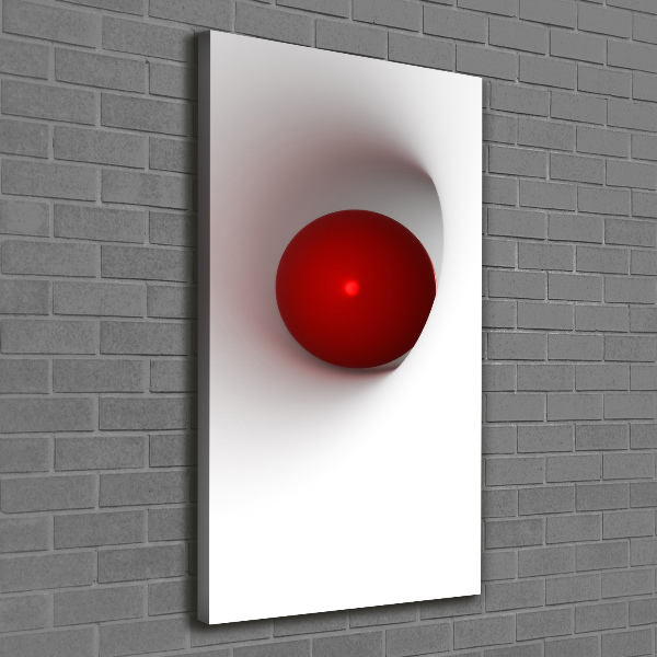 Verticaal canvasschilderij Abstracte bol