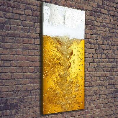 Verticaal canvasschilderij Bier