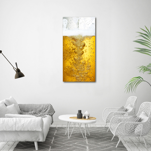 Verticaal canvasschilderij Bier