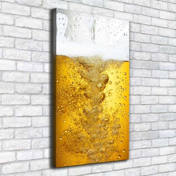Verticaal canvasschilderij Bier