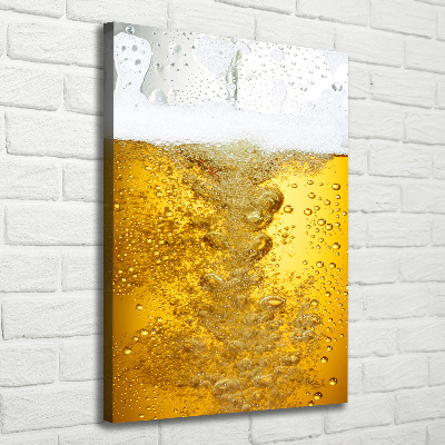 Verticaal canvasschilderij Bier