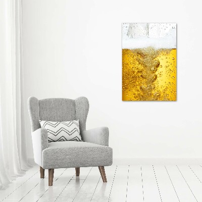 Verticaal canvasschilderij Bier