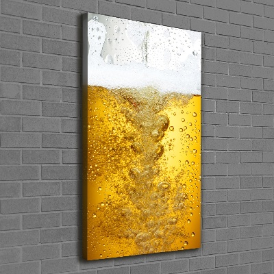 Verticaal canvasschilderij Bier