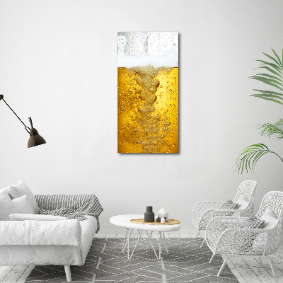 Verticaal canvasschilderij Bier