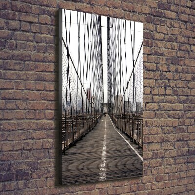 Verticaal canvasschilderij Brooklynbrug