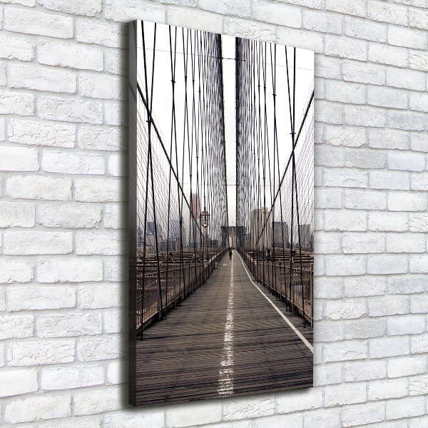 Verticaal canvasschilderij Brooklynbrug