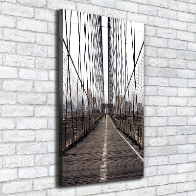 Verticaal canvasschilderij Brooklynbrug