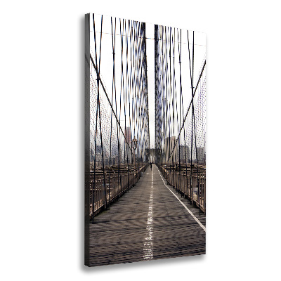 Verticaal canvasschilderij Brooklynbrug