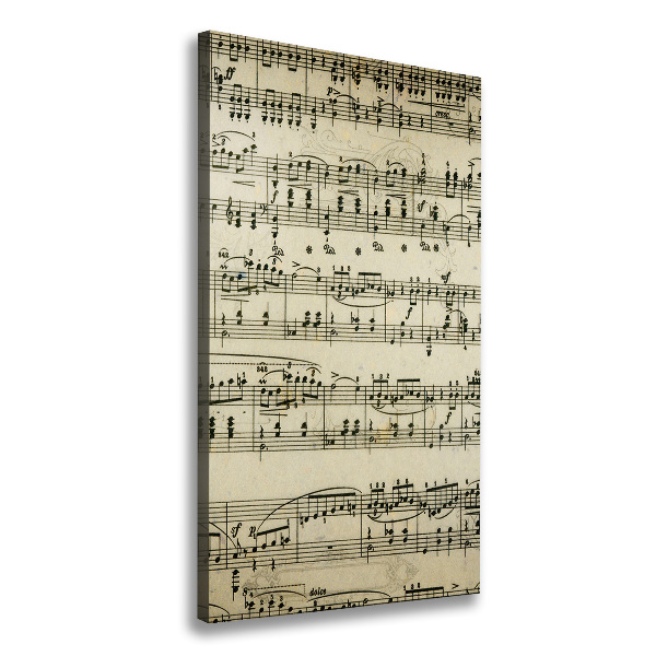 Verticale canvasfoto Aantekeningen over een personeelslid