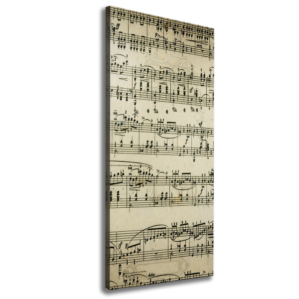 Verticale canvasfoto Aantekeningen over een personeelslid