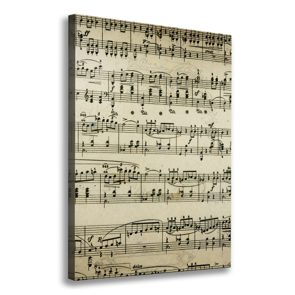 Verticale canvasfoto Aantekeningen over een personeelslid