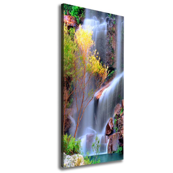 Verticale foto op canvas Waterval