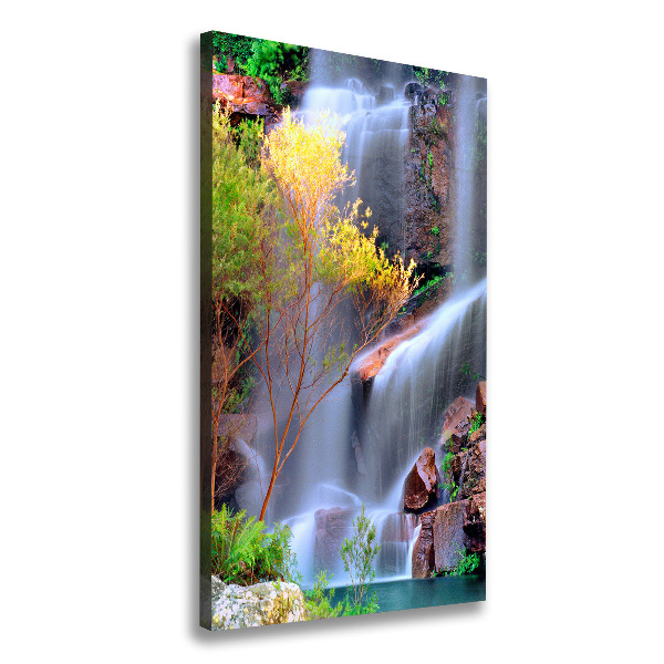 Verticale foto op canvas Waterval