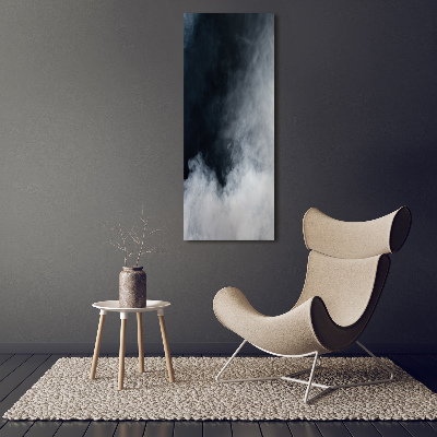 Verticale canvasfoto Witte rook