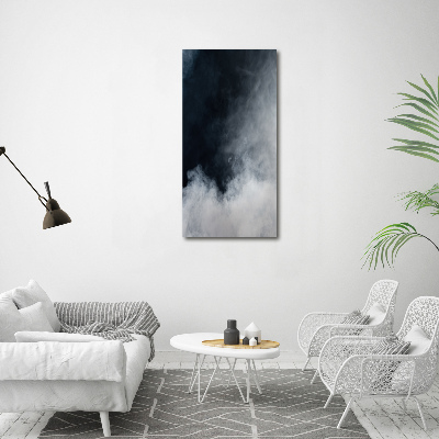 Verticale canvasfoto Witte rook