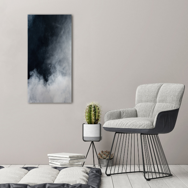 Verticale canvasfoto Witte rook