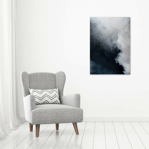 Verticale canvasfoto Witte rook