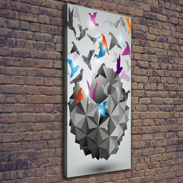 Verticale canvasfoto Papiervrijheid