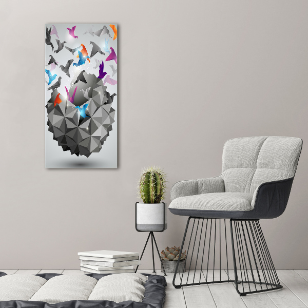 Verticale canvasfoto Papiervrijheid