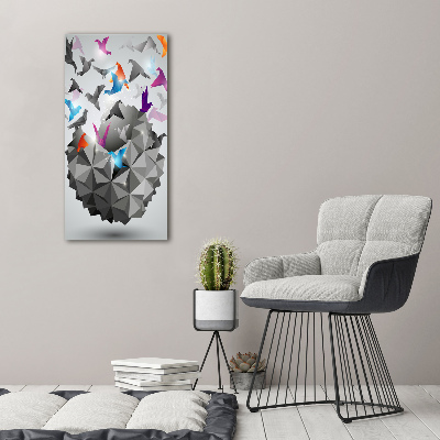 Verticale canvasfoto Papiervrijheid