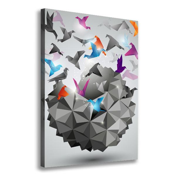 Verticale canvasfoto Papiervrijheid