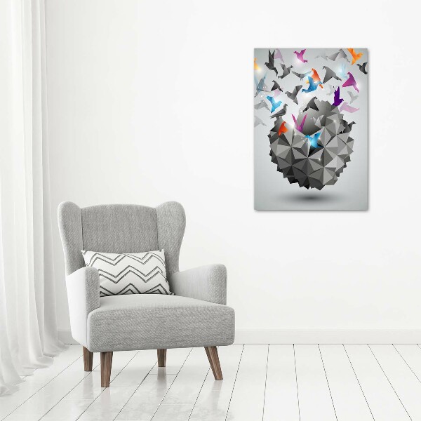 Verticale canvasfoto Papiervrijheid