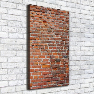 Verticaal canvasschilderij Bakstenen muur