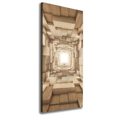 Verticaal schilderij op canvas Kleurrijke stoffen