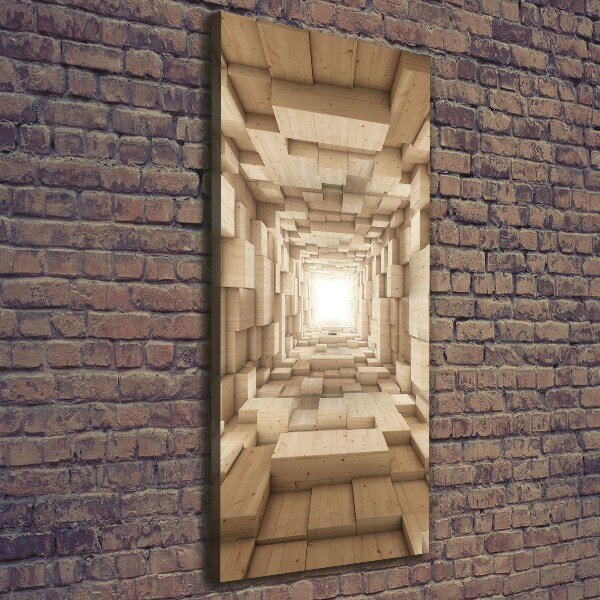 Verticaal schilderij op canvas Kleurrijke stoffen