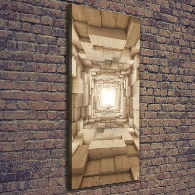 Verticaal schilderij op canvas Kleurrijke stoffen