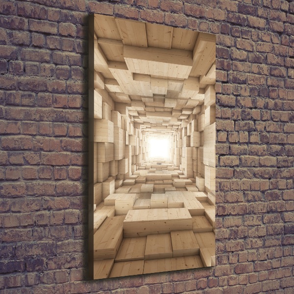 Verticaal schilderij op canvas Kleurrijke stoffen