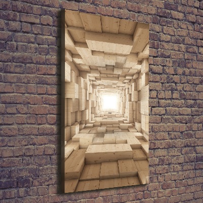 Verticaal schilderij op canvas Kleurrijke stoffen