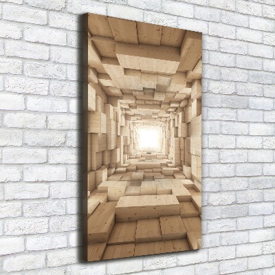 Verticaal schilderij op canvas Kleurrijke stoffen