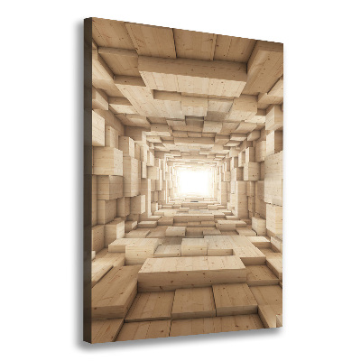 Verticaal schilderij op canvas Kleurrijke stoffen