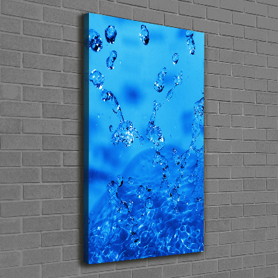 Verticale foto op canvas Waterdruppels