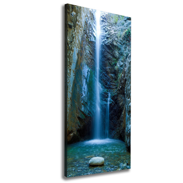 Verticale canvasfoto Waterval