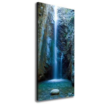Verticale canvasfoto Waterval