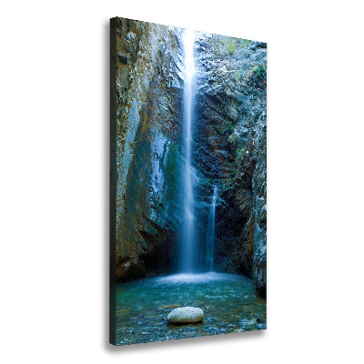 Verticale canvasfoto Waterval